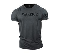 Gymtier Spartan Forged Warrior T-Shirt pour Homme, musculation, tous Temps, robuste, Gris, L