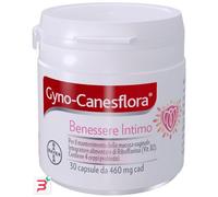 Gyno Canesflora Probiotico Vitamina B2 Benessere Intimo e Flora Vaginale, 30 Cps