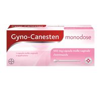 Gyno-Canesten Monodose, Per Sintomi e Cause della Candida, con 500 mg di Clotrimazolo, 1 Capsula molle Vaginale + Applicatore