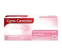Gyno-Canesten, Trattamento Sintomi della Candida, contro Prurito intimo, Bruciore intimo e Perdite, 100 mg di Clotrimazolo, 12 Compresse Vaginali