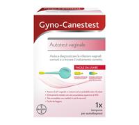 Gyno-Canestest Autotest Vaginale Per Diagnosticare le Infezioni Vaginali comuni, Risultati disponibili in pochi secondi, 1 Tampone per Autodiagnosi