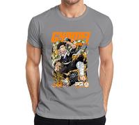 Gyomei Himejima Demon Slayer Hashira anime perle di preghiera regalo uomo t-shirt, grigio., M