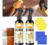 GYORI 2 PCS Natural Micro-Molecularized Beeswax Spray, Beeswax Spray Cleaner, Bees Wax Furniture Polish And Cleaner, Multipurpose Natural Beewax Wood Polish And Cleaner