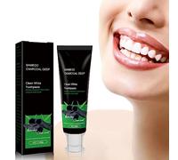 GYORI Bamboo Charcoal Deep Clean White Toothpaste,yanjiayi Bamboo Charcoal Deep Toothpaste, Activated Carbon Deep Clean White Toothpaste To Remove Tooth Stains Fresh Breath-100g