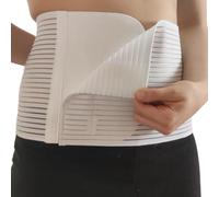 GYOUNG fascia addominale lombare bianca a strappo, guaina uomo donna contenitiva, panciera elastica post operatoria, contenimento ernia, pancera post parto, bustino, altezza 20 centimetri