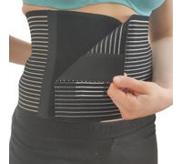 GYOUNG fascia addominale lombare nera a strappo, guaina uomo donna contenitiva, panciera elastica post operatoria, contenimento ernia, pancera post parto, bustino, Altezza 20 centimetri