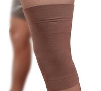 GYOUNG Ginocchiera Elastica in Lana, Supporto per Ginocchio Uomo/Donna, Fascia a Compressione, Sollievo per Reumatismi, Dolori Articolari, Recupero Post-Infortunio, Sabbia, Taglia 3