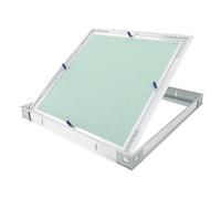 Gypsum Board Access Door | Thickened Aluminum Alloy Frame for Office/Hotel/Mall | Reinforced Right Angle Design & Concealed Installation | High Strength Ventilation Panel (300x300mm/11.8x11.8in)