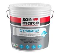 Gypsumtop idropittura lavabile opaca lt 4 bianco