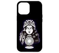 Gypsy Soul Fortune Teller Blackwork Indaco Custodia per iPhone 12 Pro Max