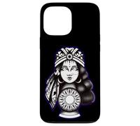 Gypsy Soul Fortune Teller Blackwork Indaco Custodia per iPhone 13 Pro Max