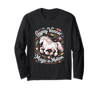 Gypsy Vanner Magic in Motion Horse Lover Equestre Maglia a Manica