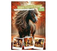 Gypsy Vanner Tinker - die majestätische Schönheit der Tinker-Pferde (Wandkalender 2026 DIN A2 hoch), CALVENDO Monatskalender: Erlebe die Jahreszeiten mit majestätischen Tinkern