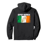 Gypsy Vanner Tinker Horse Bandiera Irlandese Felpa con Cappuccio