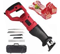 GYQSSD 900W/1300W Sega per Carne Gattuccio Elettrica per Casa Commerciale, Sega per Ossa Elettrica per Macellai, Macchina Multifunzionale Carne Congelata Costine di Pesce di Maiale,Red-1300W