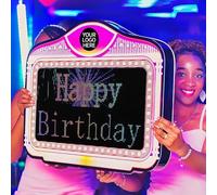 GYQSSD LED Letter Bottle Presenter, Cartello per Servizio Bottiglie con App Programmabile, Telecomando/Modifica Tramite App del Tuo Messaggio Scorrevole, per Club, Night Club, Feste, Bar