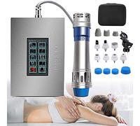 GYQSSD Macchina per Terapia ad Onde Urto Extracorporea, Apparecchi per Fisioterapia Onde Urto Elettromagnetica Ed 7 Teste di Massaggio, Massaggiatore per Il Corpo con Sollievo dai Tessuti Profondi