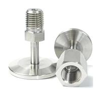 GYQYJPFZM 1PC Vacuum KF/Nw 25 To 1/8" NPT Male SUS316L Stainless Steel Pipe Fitting Connector Coupler Adapter