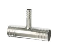 GYQYJPFZM 32-12-32mm Hose Barb Reducer Tee 3 Ways Splitter 304 Stainless Steel Hosetail Connector Coupler Fitting