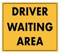 GYQYJPFZM Driver Holding Area Directional Tin Sign 12x8 Inch