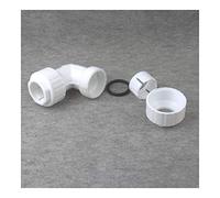 GYQYJPFZM PVC Pipe 5pcs I.D 20mm/25mm/32mm PPR/PVC Pipe Quick Elbow Connection Garden The Kitchen Repair (Color : 25mm)
