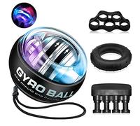 Gyroball, Hand Grip Molla Avambraccio Gripper Finger Stretcher Trainer Set | Hand Gripper, Gyro ball per Allenare la allenamento mani, Handgrip Power Polso ball con luci a LED autostart