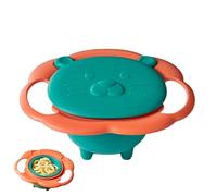 GyroBowl per bambini piccoli - PP 7,48 x 6,69 x 2,76 pollici, leggero e resistente al calore | SpillSafeFeeder con facile pulizia, alimentazione dei pasti, pasti di viaggio, KidMealGear | Usag