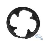 Gyrodymix Copriruota Catena Bicicletta Nero 1pc per Bici da Strada E MTB | Materiale Plastica, 42/44 Denti, Passo Esterno 10.1cm, Passo Interno 7.4cm, 8 Fori, Diametro 3mm/2mm, Misure 1.4x18.9cm