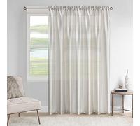GYROHOME Tende semi-velate in finta seta beige con filtro della luce dupioni drappeggi in seta con tasca per asta e finestra, per camera da letto, soggiorno, 1 pannello, 117 x 137 cm