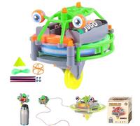 Gyroscopic Toy Unicycle Tightrope, Gyroscope Tightrope Walker Toy,Novelty Tightrope Walking Tumbler Unicycle Toy, Tightrope Walker Anti Gravity Balance Robot, Two modes with gyroscope/balancer (Green)