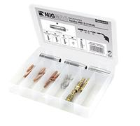 Gys 041226 Consumables box per MIG torcia 150 a, 0.00 V, bianco, set di 26 pezzi