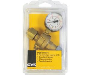 GYS, 1 Manometer, 12L/ min, Riduttore di pressione, manometro 1, 12 L/min