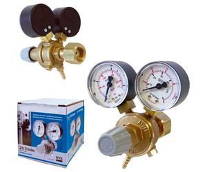 GYS 20 Litro / Min Riduttore di Pressione Con 2x Manometro 041998
