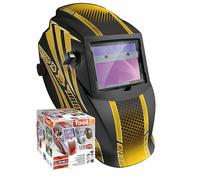 GYS Casco Di Saldatura LCD HERMES 9-13 G Oro Per MMA MIG WIG Argento 040892