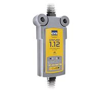 GYS - GYSFLASH 1.12 Caricabatterie Professionale Automatico 1A, per batterie 12V, Moto, Jet-Sci, Go-Kart e tosatrici, Mantenimento di Carica, Desolfatazione - 029361