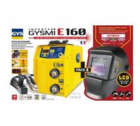 GYS Gysmi E160 e-Hand Mma Elettrodi Saldatrice 031456 + Casco Saldatura Ora 013