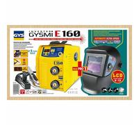 GYS Gysmi E160 e-Hand Mma Elettrodi Saldatrice 031548 + Casco Saldatura LCD 9/13