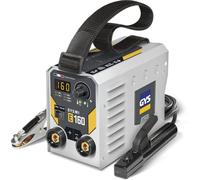 GYS, GYSMI E160, Saldatrice Elettrodo Rivestito 160A Monofase 230V (MMA), TIG DC Lift, Digital, Arco Force, Antisticking, Hot Start, Con Maschera LCD TECHNO 11, Portaelettrodo, Cavo di Massa