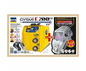 GYS Gysmi E200 Fv Invertitore Saldatrice 200A 031531 + Casco LCD Hermes 9/1