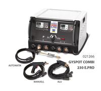 GYS Gyspot Combi 230 E Pro E. Spotter 2x Pistola Acciaio + 1x Alu 021266 + Zube