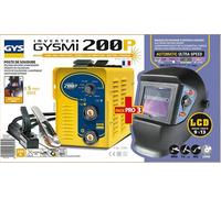 GYS Invertitore Elettrodi Saldatrice Gysmi 200P 031579 + Casco LCD 9/13