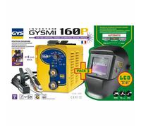 GYS MMA Inverter Saldatrice GYSMI 160 P + Casco Saldatore 030435 LCD TECHNO 11
