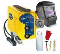 GYS Mma Invertitore Saldatrice Gysmi 160 P 013360 + Casco + Molti Accessori