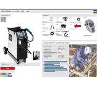 GYS Multipearl 201 4 Mig Mag + Tig + E Mano Saldatrice D31821 Nel Set 065116