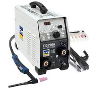 GYS WIG Inverter Saldatrice Gysmi TIG 200 DC HF FV Con Accessori