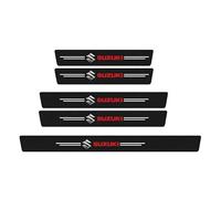 GYSCKN Auto Battitacco per Suzuki Swift 2023-2025, Protezione per Davanzale della Portiera Fibra di Carbonio Adesivo Batticalcagno Porta Soglia Antiscivolo Kick Plates Interni Carrozzeria Parti