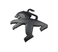 GYSCKN Auto Emblemi Badge per Peugeot 108 Hatch 2014-2023,Distintivo Automobilistico Cofano Anteriore Posteriore Emblema Adesivi Emblema Tronco Carrozzeria Ricambio Ornamentale Accessorio,Black-1