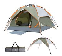 Gysrevi Tenda Campeggio 2-3Persone Automatica Doppia Porta Anti UV Impermeabile Adatto per Escursioni Viaggi Arrampicata