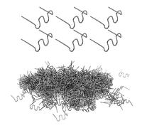 GYSRXS 1000 Pezzi Inox Graffette Saldatura Plastica da 0,6mm e 0,8mm Onda Pretagliato Graffette per Pistola Plasticas per Saldare dei Paraurti di Plastica