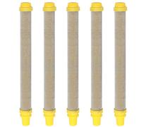 GYSRXS 5 Pezzi Filtri per Pistola a Spruzzo Airless 100 Mesh Filtro per Pistola a Spruzzo Wagner in Acciaio Inossidabile Usato per Wagner Pistola Airless Vernice Spray,100mm Lungo(Giallo)